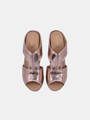 Mynaal Women's wedge heel sandal- 19017-62 -Rose-Gold