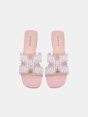 Mynaal Women's block heel sandal-3103-70-Pink