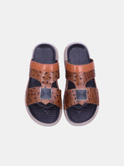 Mynaal Men's flat sandal -  30059-8  - Brown