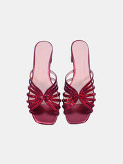 Mynaal Women's block heel sandal-18f8827-16-Maroon