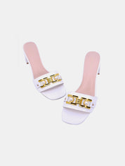 Mynaal Women's block heel sandal-15C8453-8-White