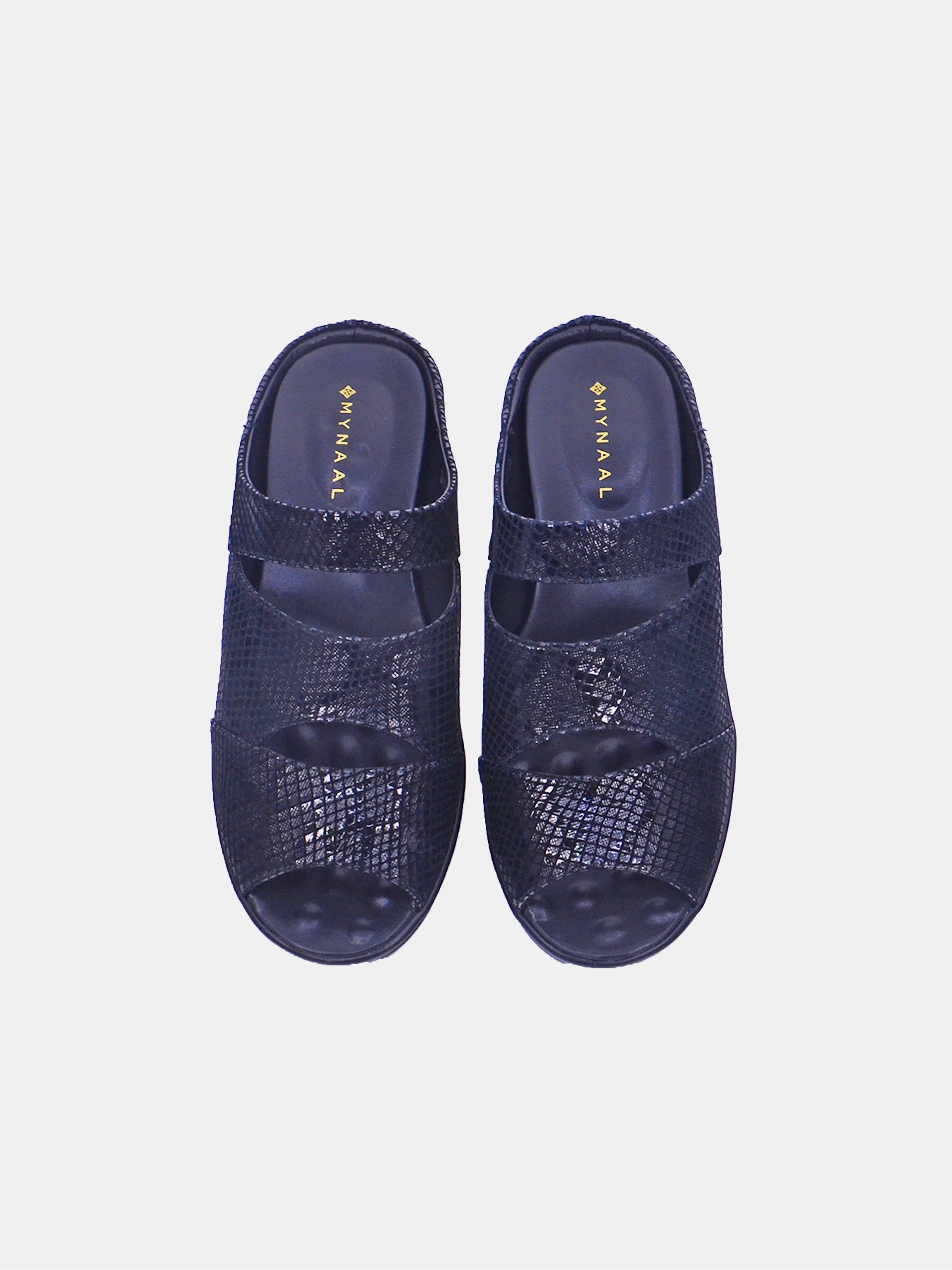 Mynaal Women's flat sandal- 2418-20 -Black