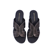 Mynaal Women's block heel sandal-414RJ69H-Gray