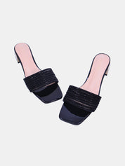 Mynaal Women's block heel sandal-18F4088-13-Black