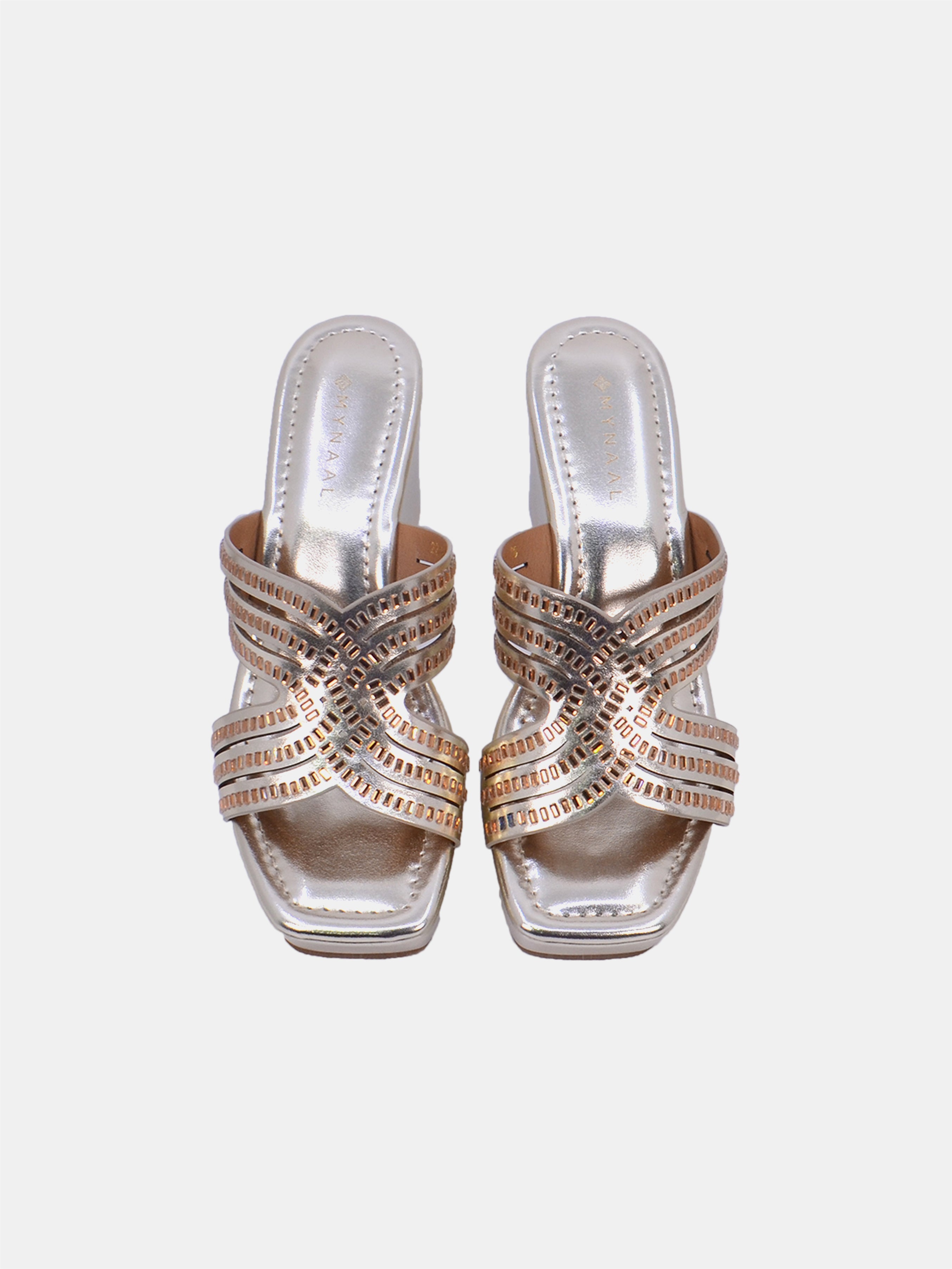 Mynaal Women's wedge heel sandal-2B2531-125-Gold