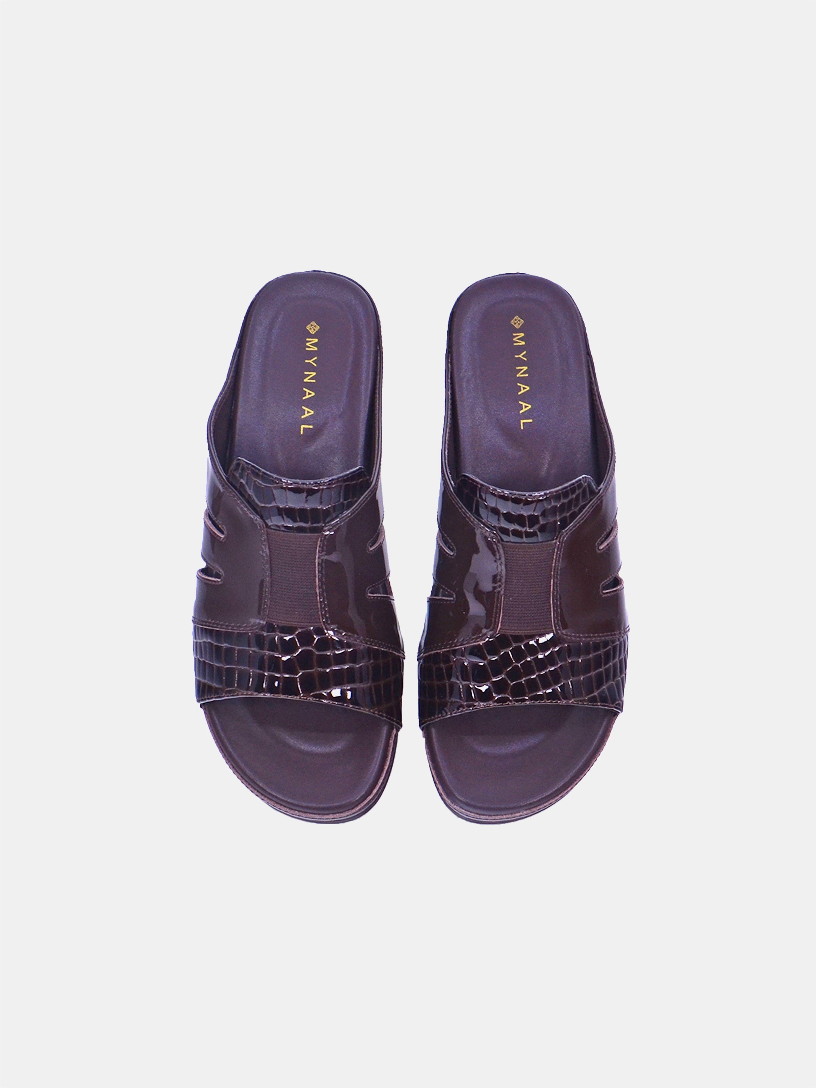 Mynaal Women's wedge heel sandal- 2407-31 -Brown