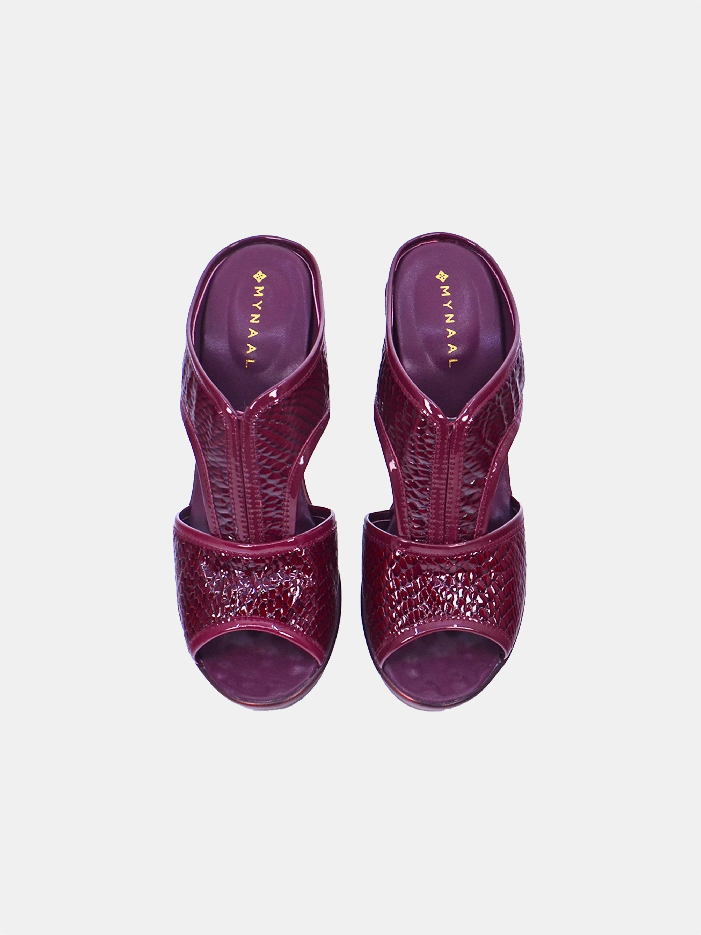 Mynaal Women's wedge heel sandal- 19017-62 -Maroon