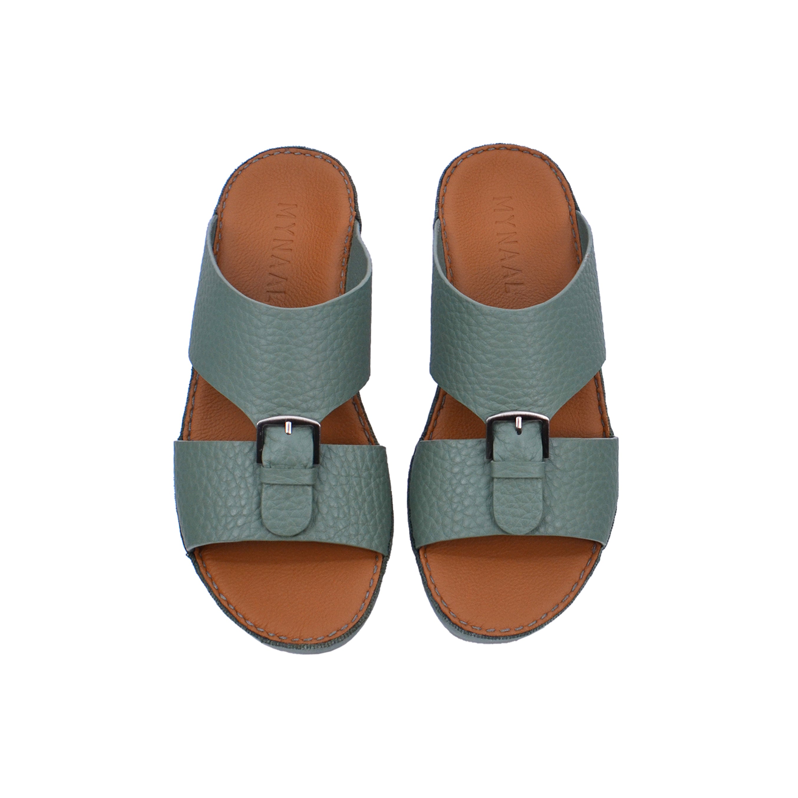 Mynaal Men's flat sandal - B118 - Brown