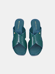 Mynaal Women's block heel sandal- 114RJ211 -Brown