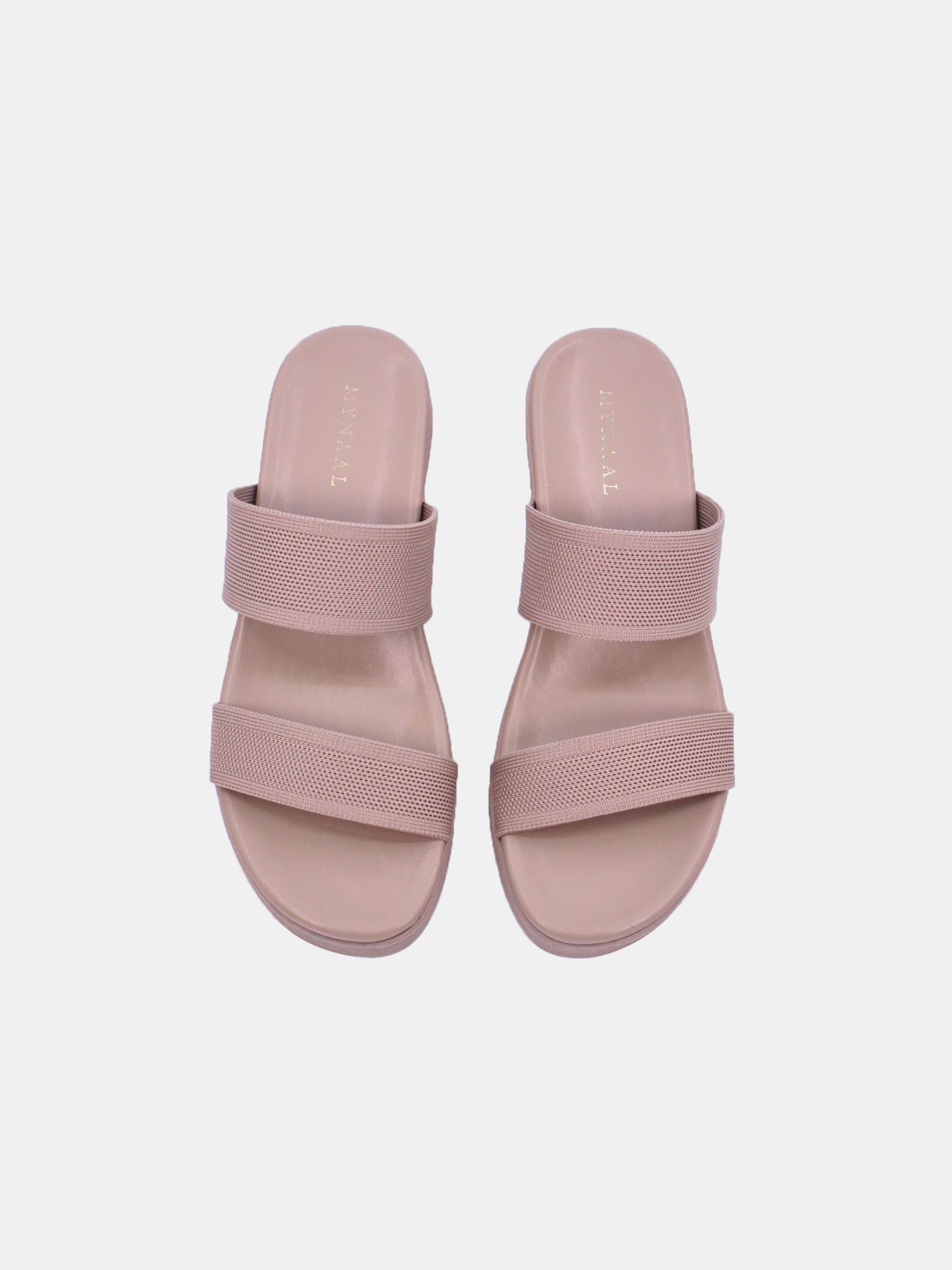 Mynaal Women's slip-on heel sandal-23AWZ767-Beige