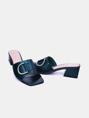 Mynaal Women's block heel sandal-23BXG103-Green