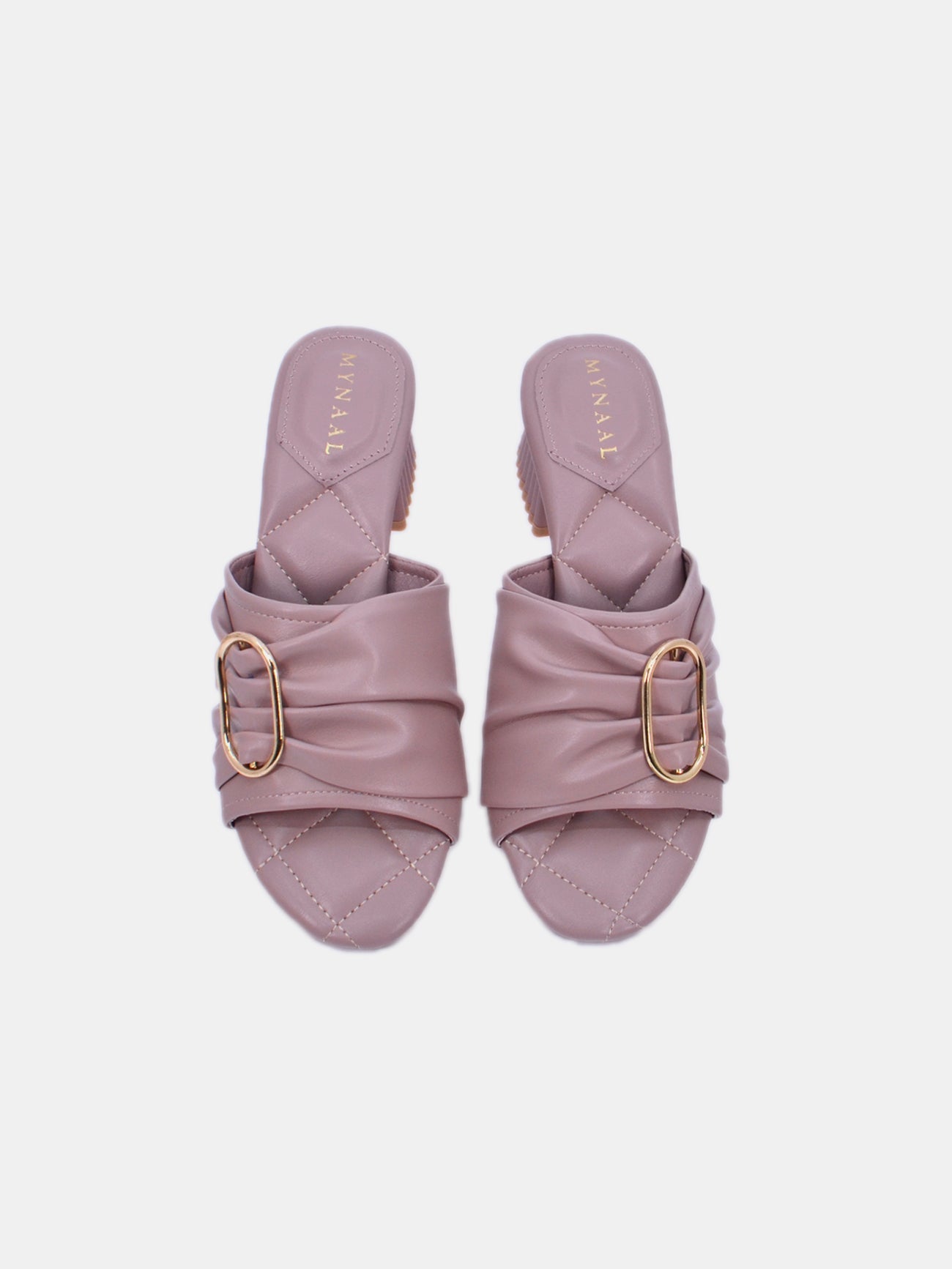 Mynaal Women's block heel sandal-23BJH185-Pink