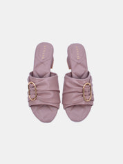 Mynaal Women's block heel sandal-23BJH185-Pink