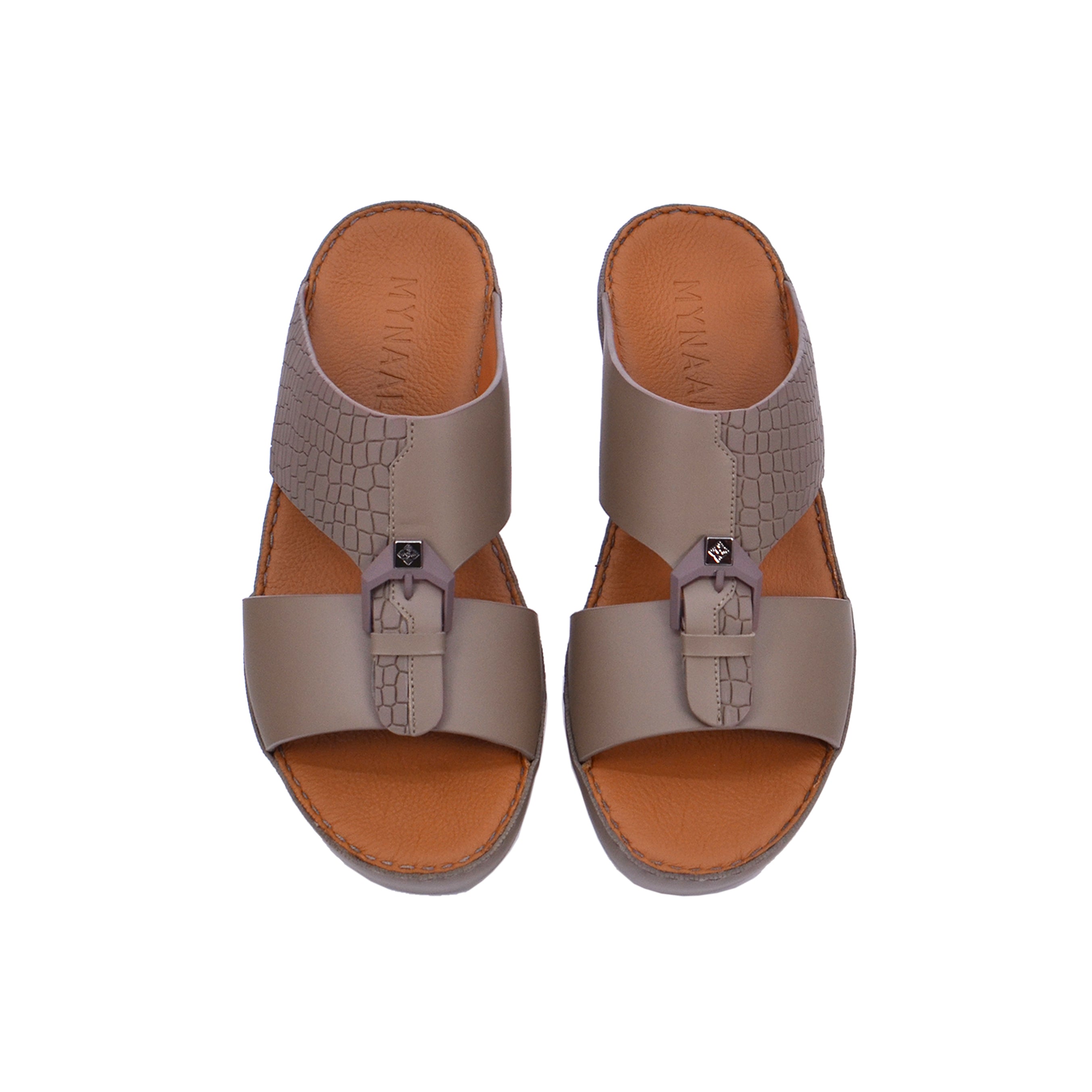 Mynaal Men's flat sandal - B121 - Beige