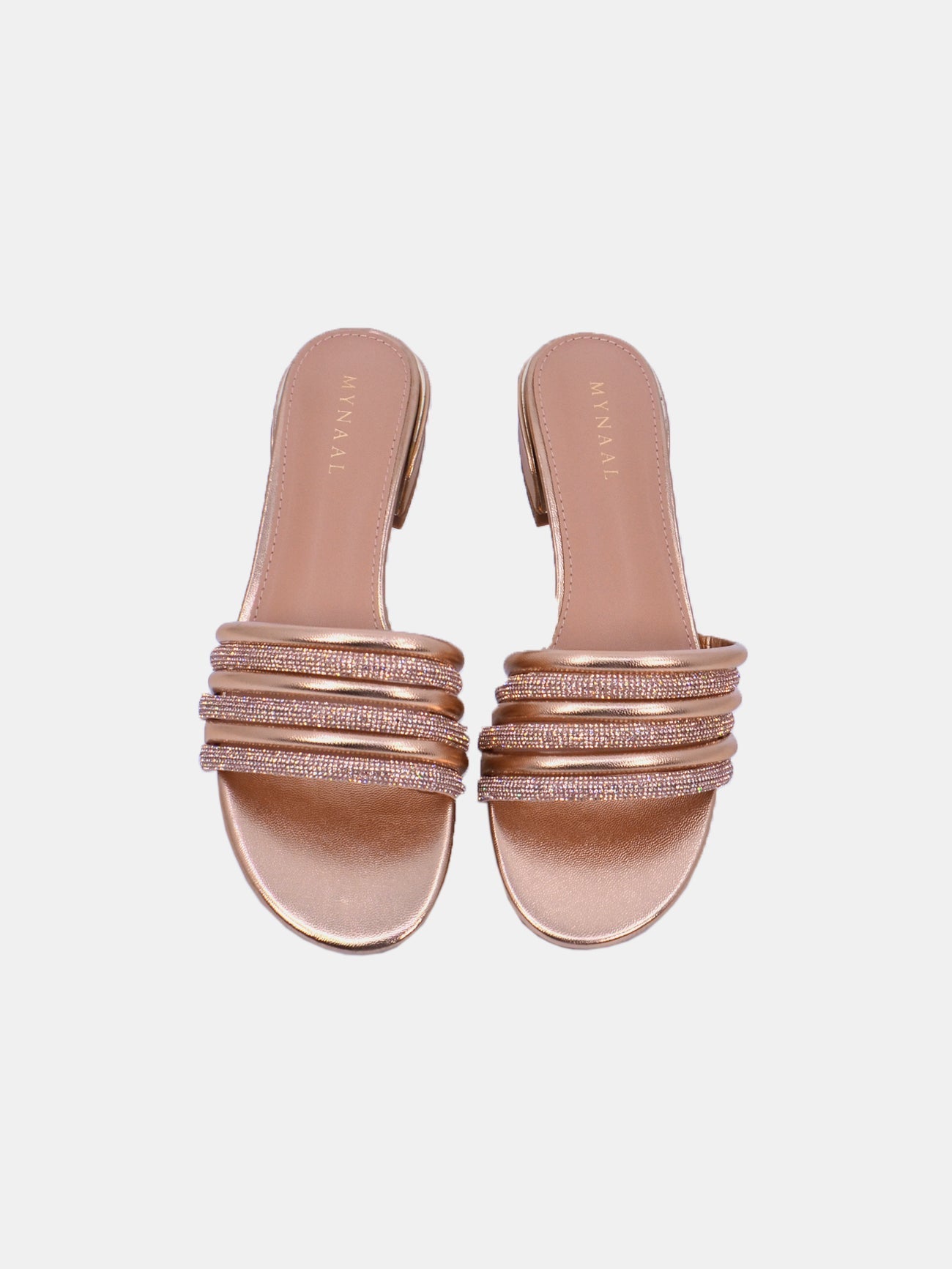 Mynaal Women's flat sandal-23BYD012-Gold