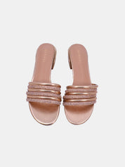 Mynaal Women's flat sandal-23BYD012-Gold
