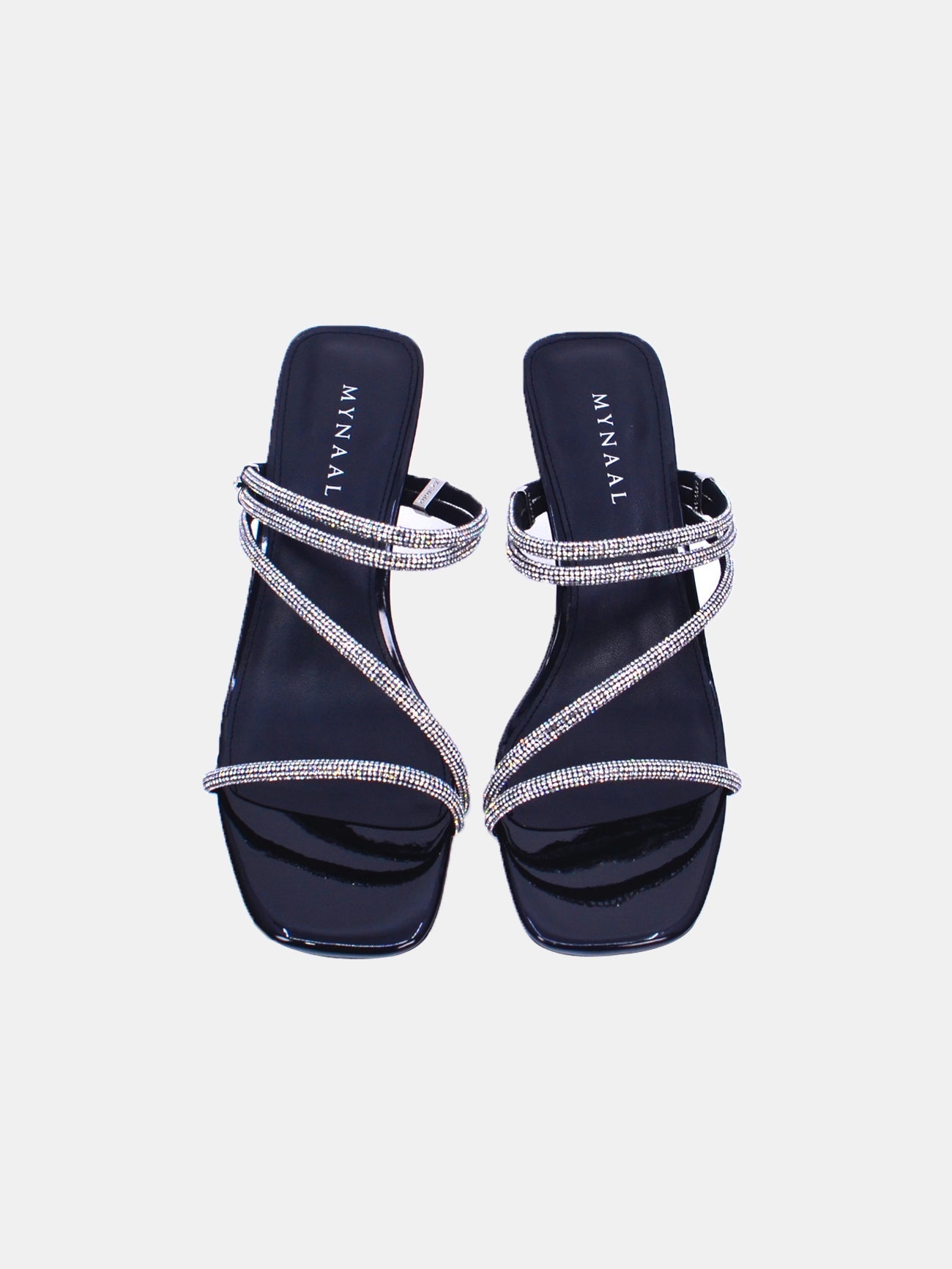 Mynaal Women's pencil heel sandal-18F8845-10-Black