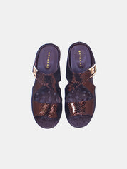 Mynaal Women's wedge heel sandal- 20926-8 -Brown