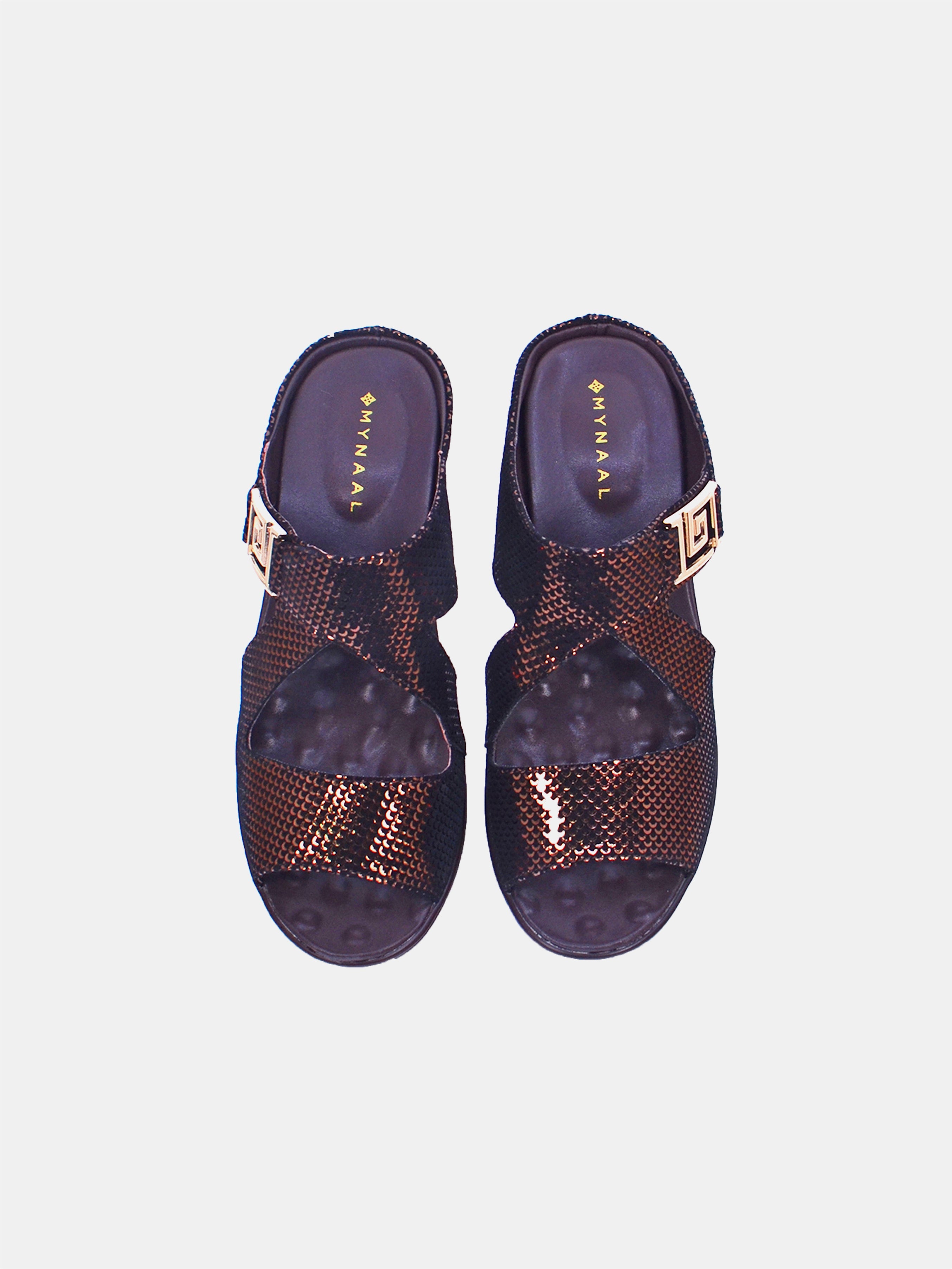 Mynaal Women's wedge heel sandal- 20926-8 -Brown