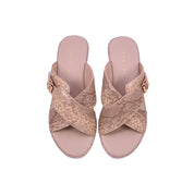 Mynaal Women's wedge square pin sandal-414ZD19S-Beige