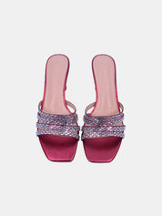 Mynaal Women's spool heel sandal-15C8618-621-Maroon