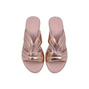 Mynaal Women's platform sandal with cut-out straps-414ZD19T-Gold