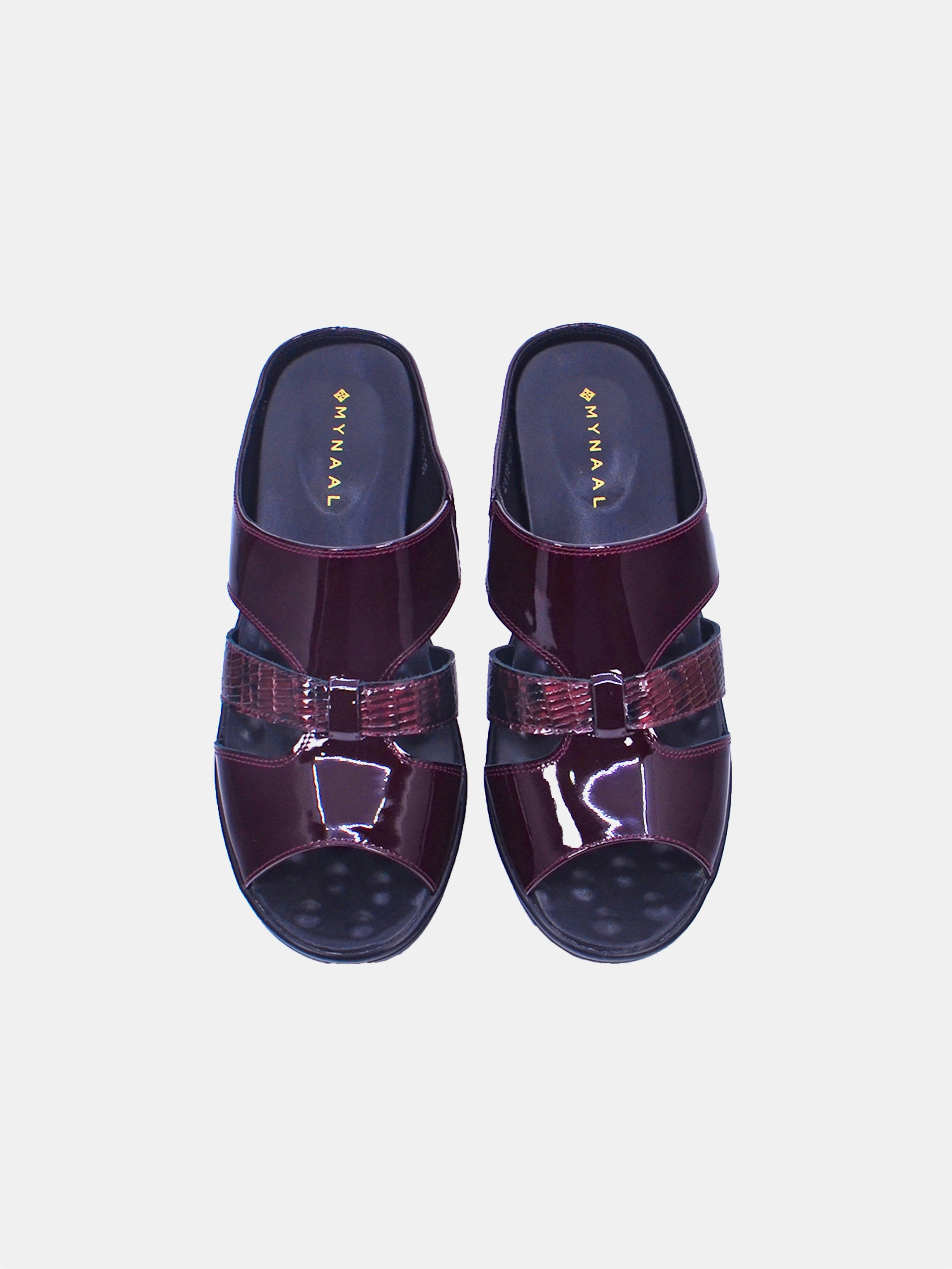 Mynaal Women's slip-on sandal- 2418-23 -Maroon