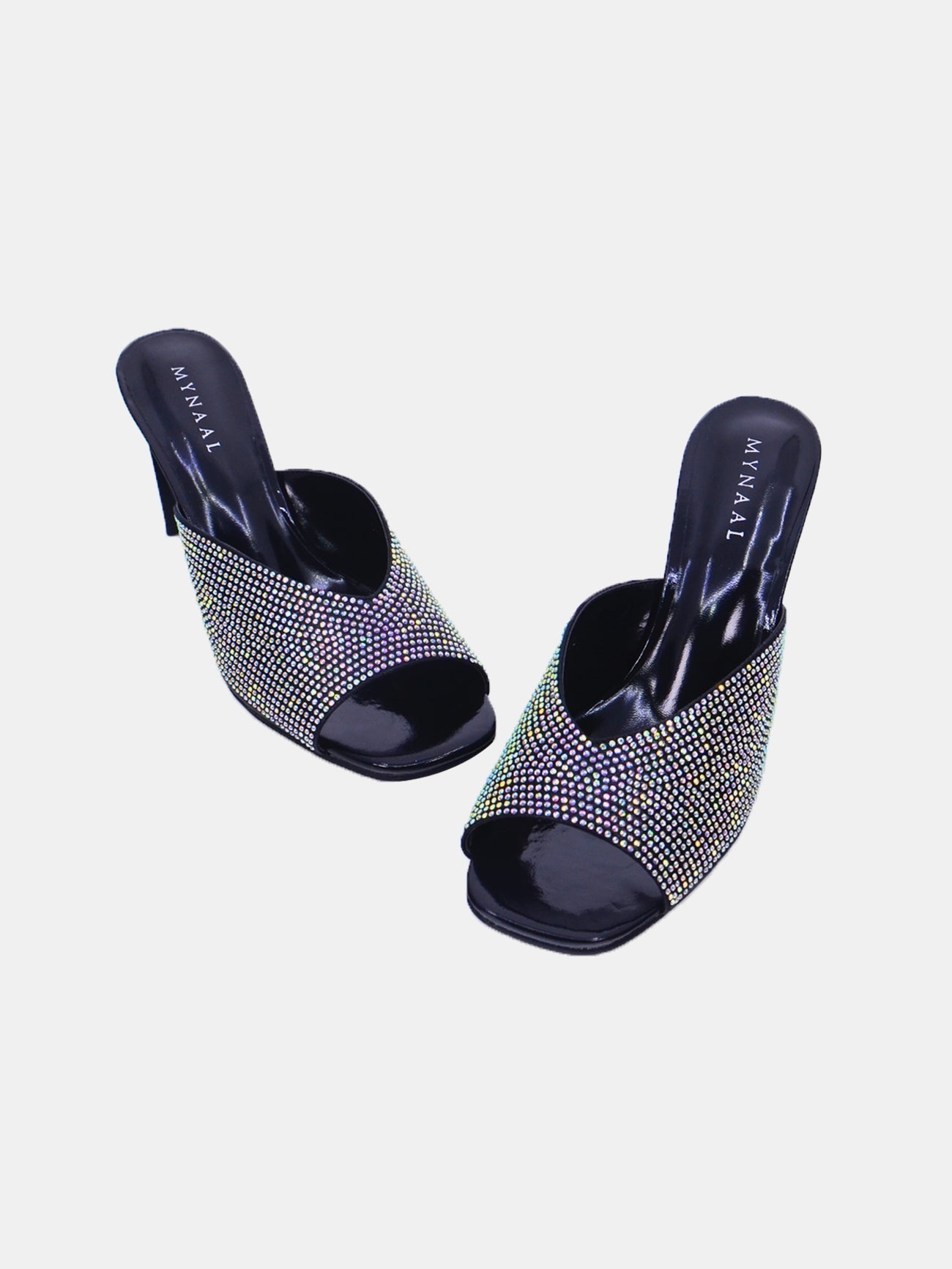 Mynaal Women's pencil heel sandal-18F9817-51-Black