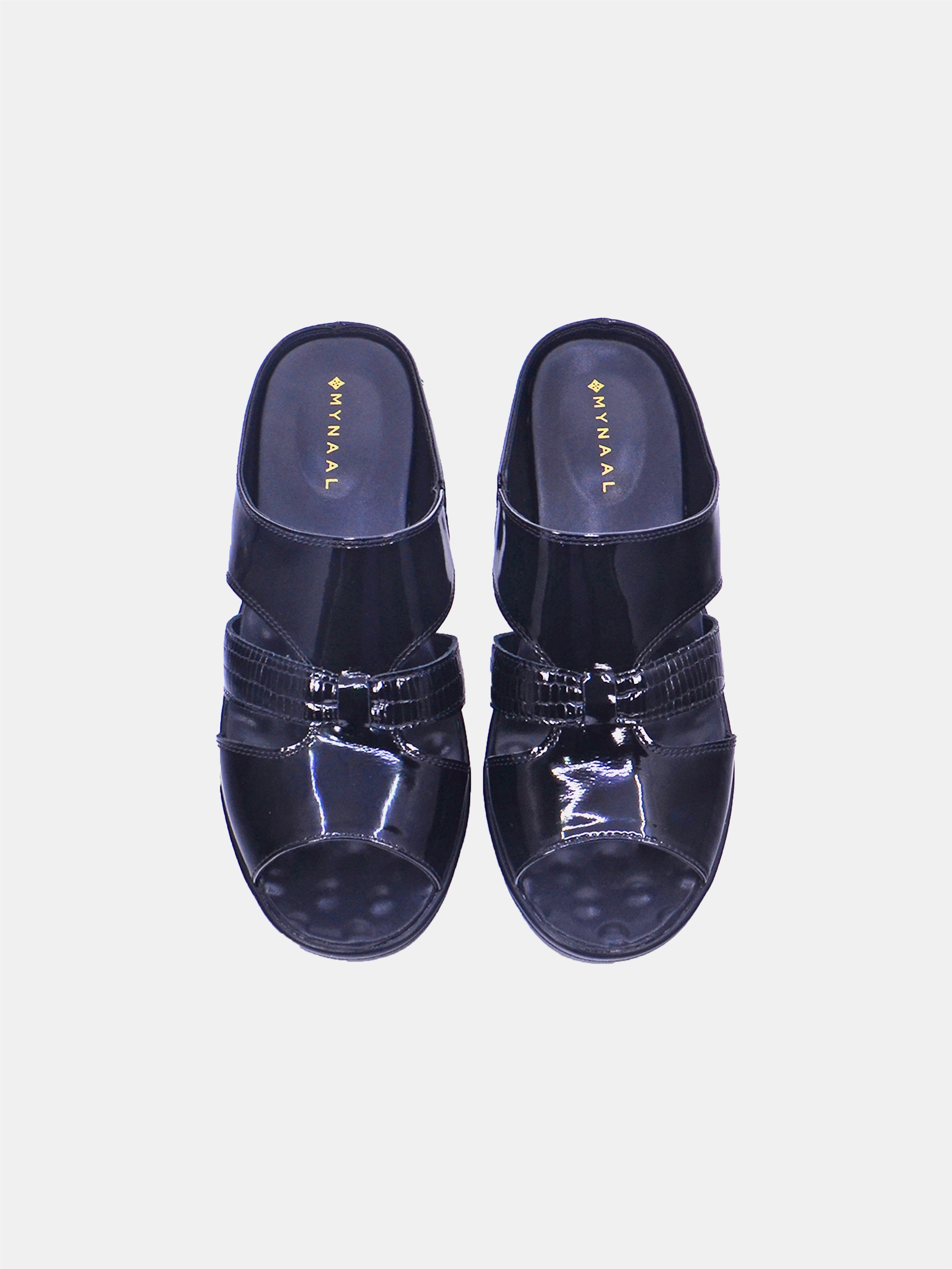 Mynaal Women's slip-on sandal- 2418-23 -Black