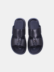 Mynaal Men's flat sandal -  30059-13  - Black