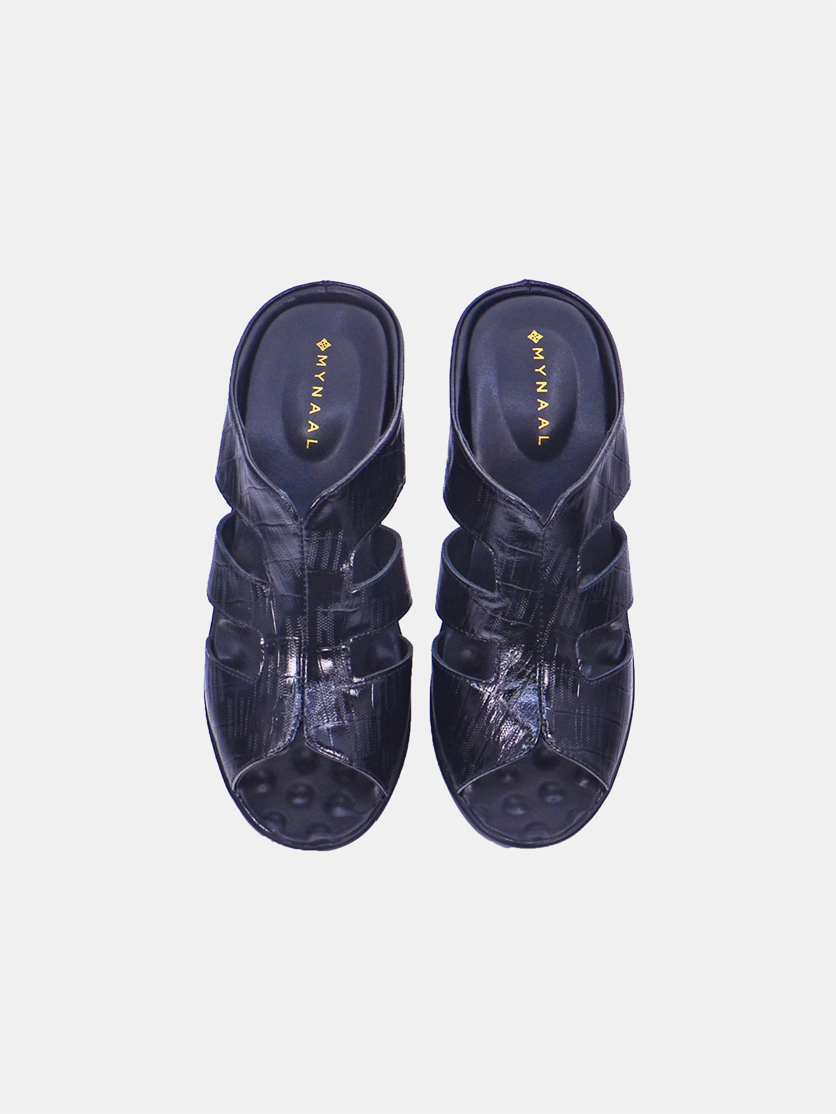 Mynaal Women's wedge heel sandal- 20926-50 -Black