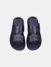 Mynaal Men's flat sandal -  30059-8  - Black