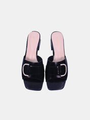 Mynaal Women's block heel sandal-23BXG103-Black