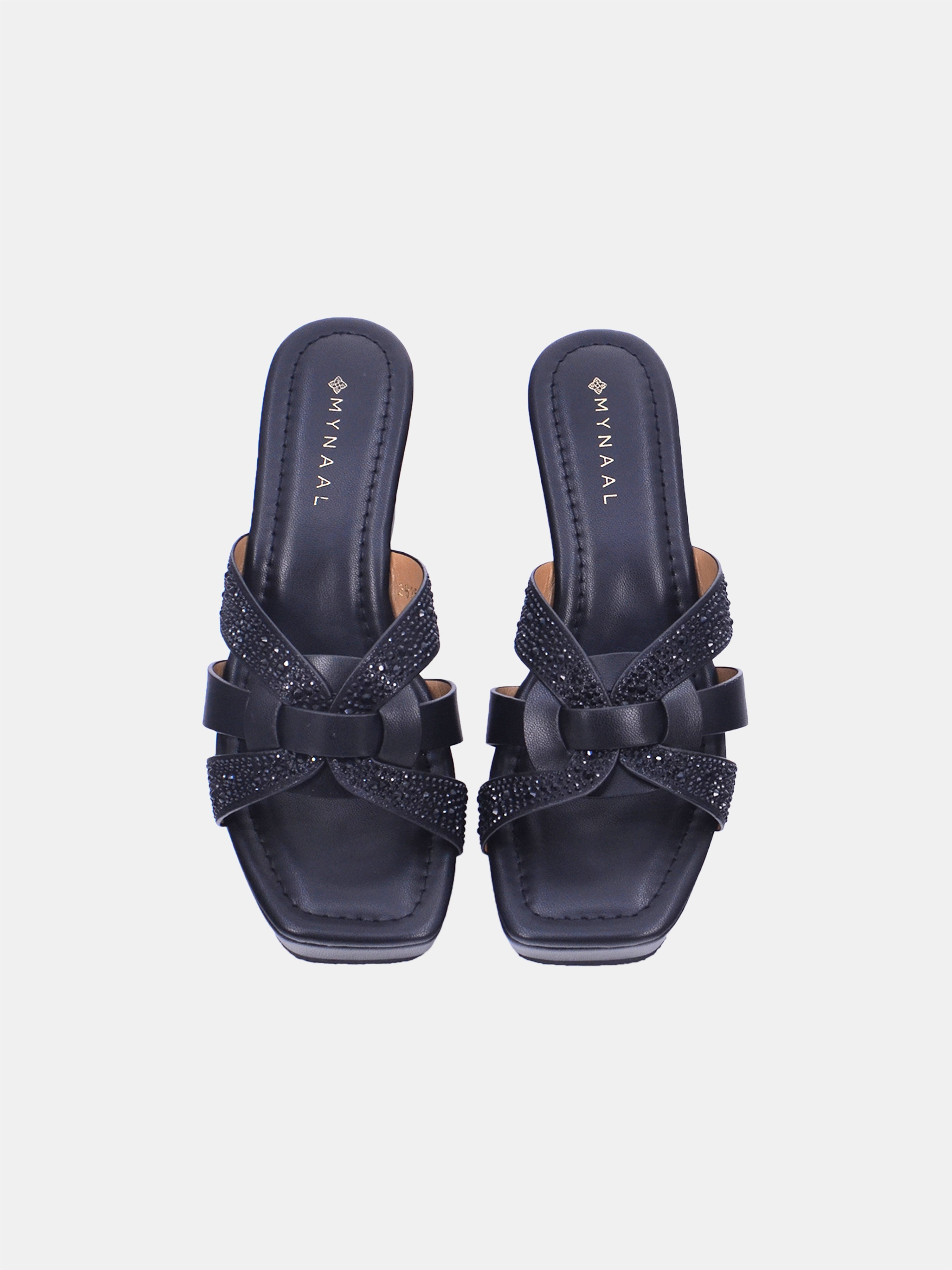 Mynaal Women's wedge heel sandal-2B253-127-Black