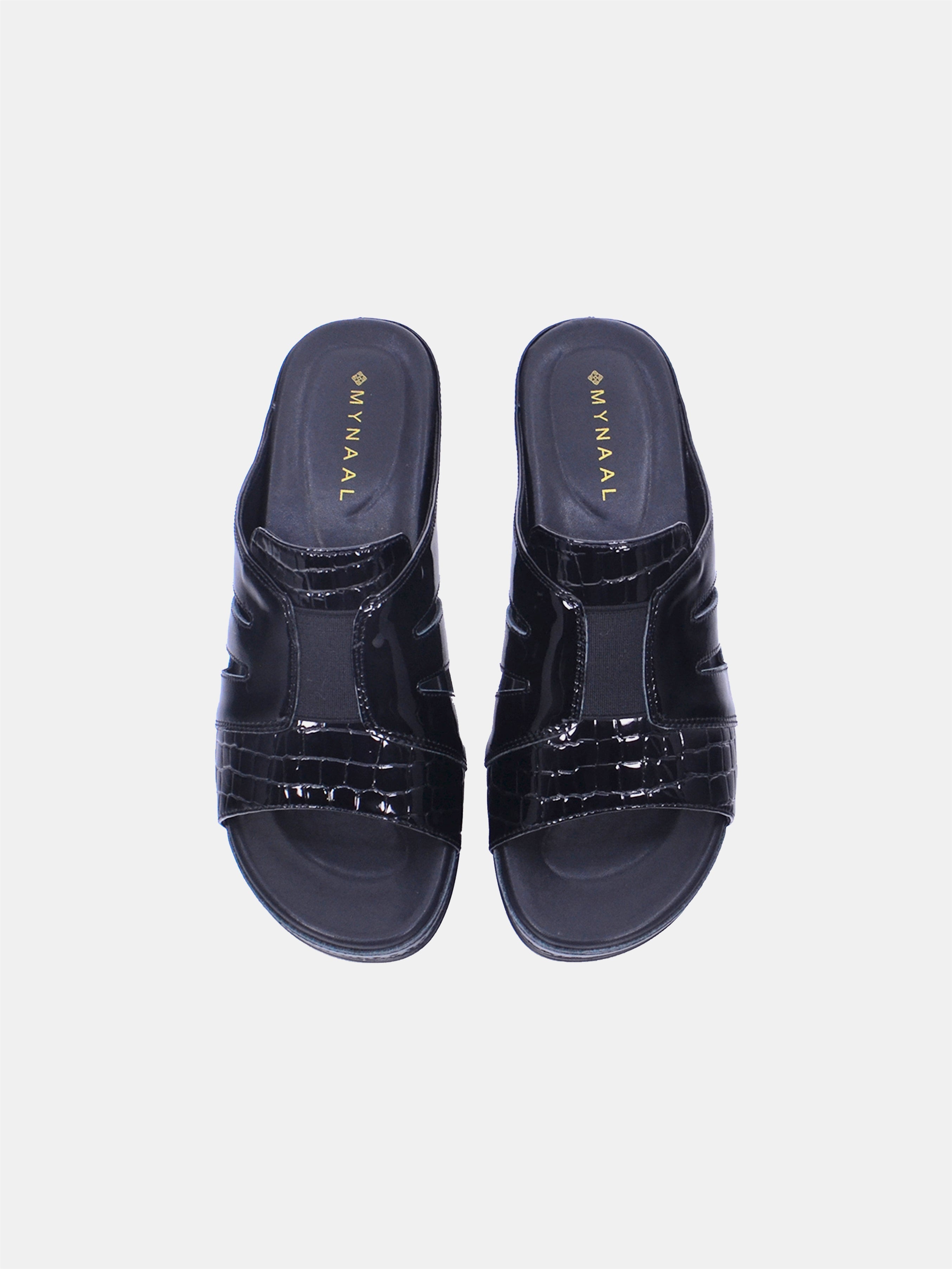 Mynaal Women's wedge heel sandal- 2407-31 -Black