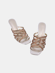 Mynaal Women's spool heel sandal-15C8618-1185-Gold