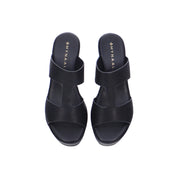 Mynaal Women's platform sandal with cutout straps-414RJ859-Black