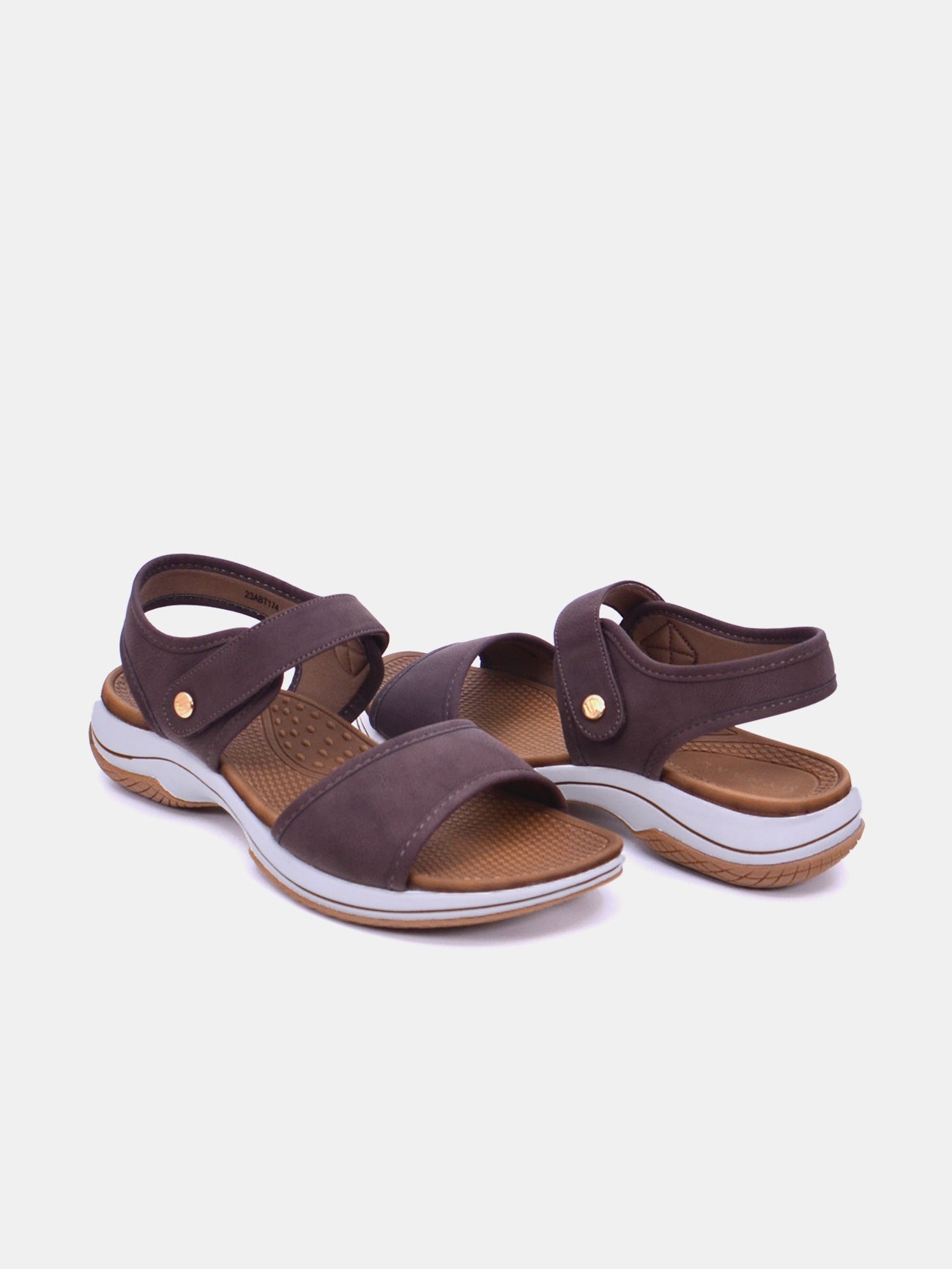 Mynaal Women's flat sandal-18F8845-10-Brown
