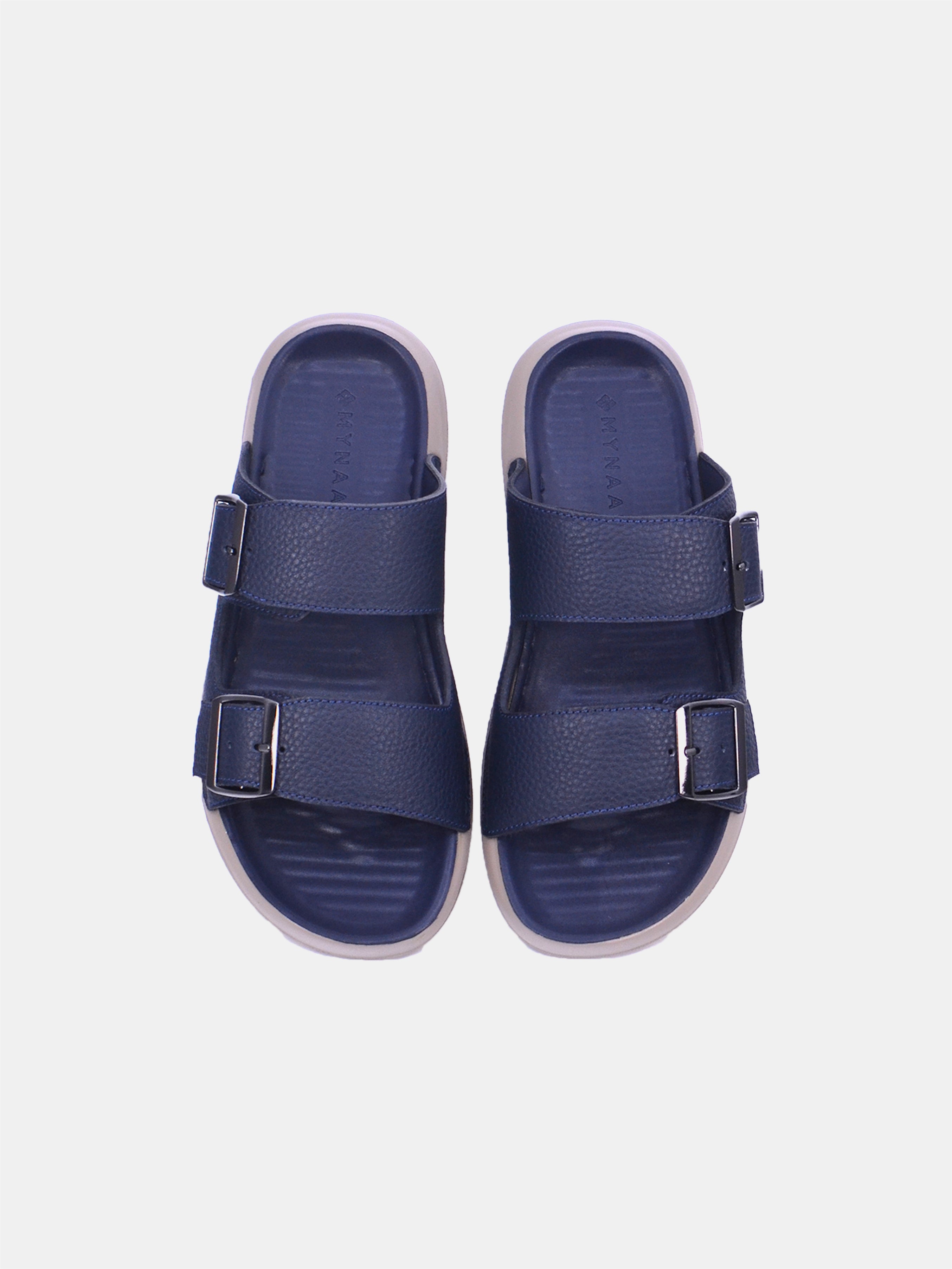 Mynaal Men's flat sandal -  23218-2  - Navy