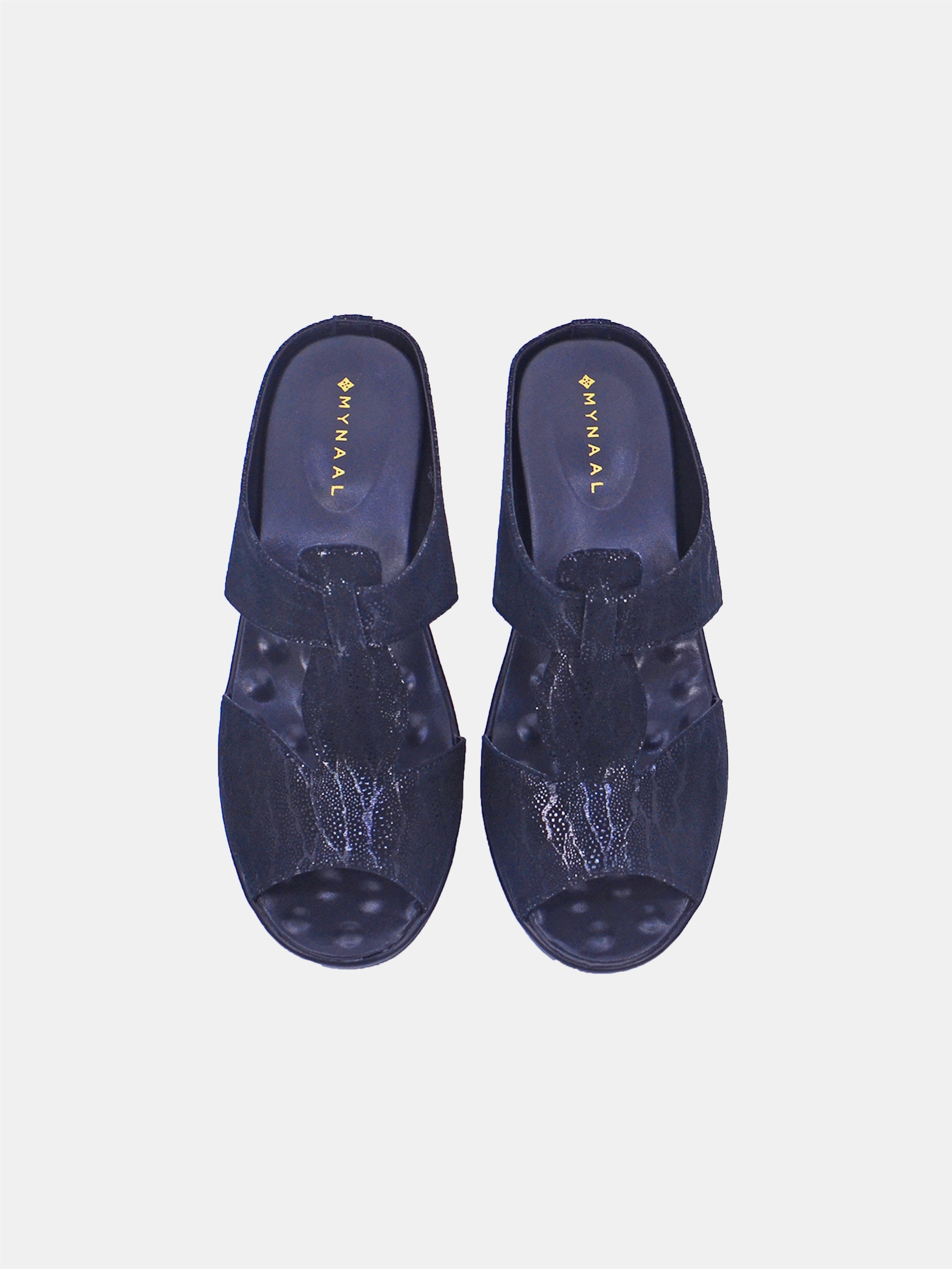 Mynaal Women's slip-on sandal- 2418-21 -Black