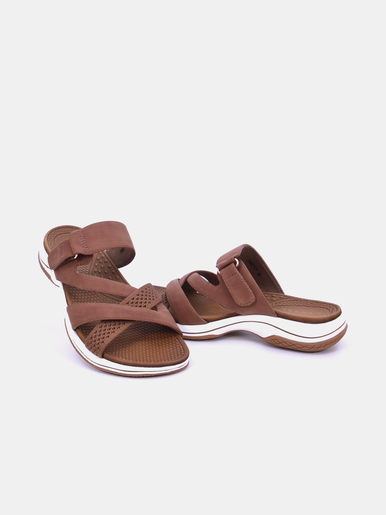 Mynaal Women's flat sandal-23ABT171-Brown