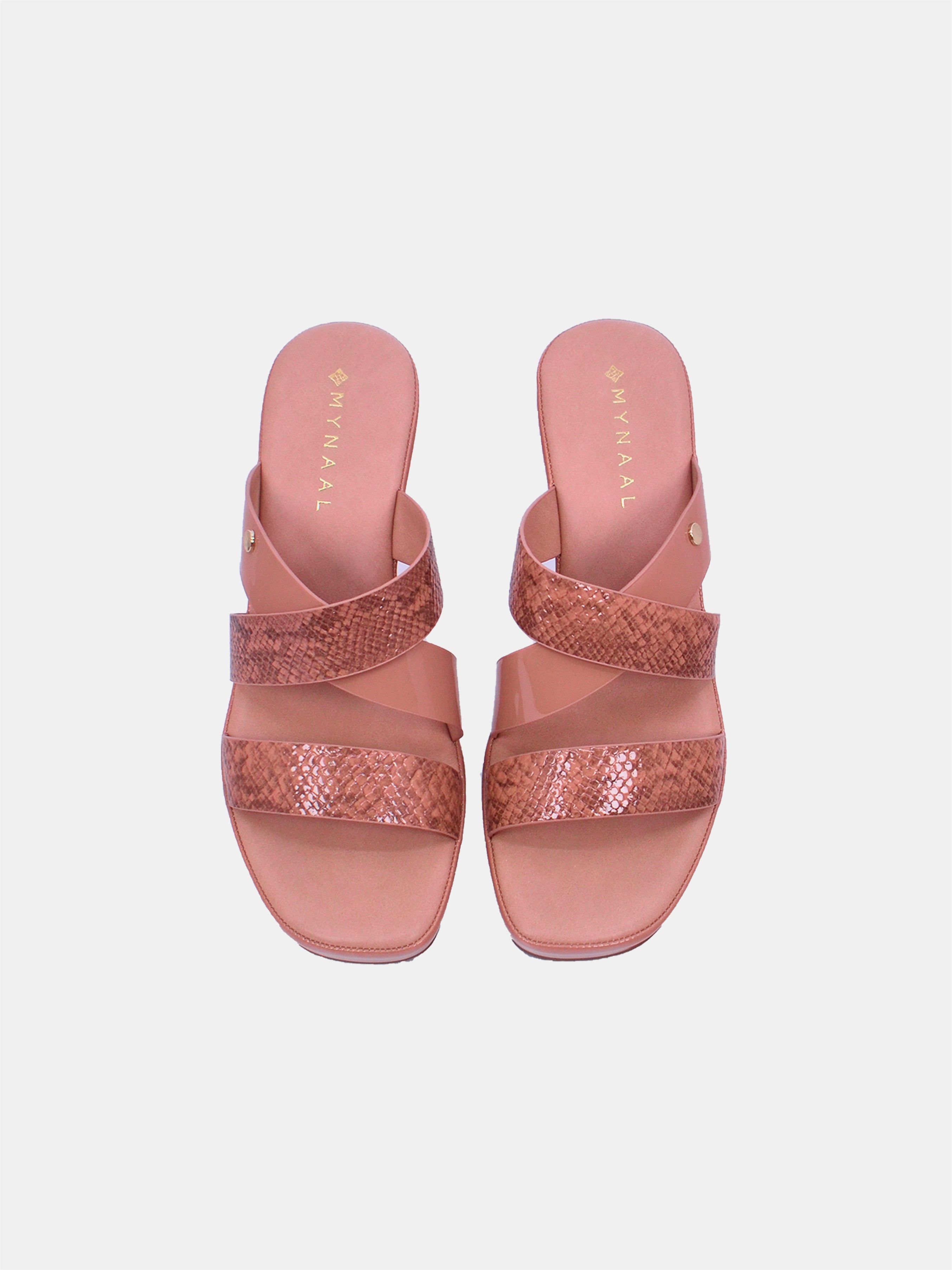 Mynaal Women's block heel sandal- 114RJ217 -Pink