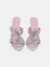 Mynaal Women's block heel sandal-2G5957-522-Gold