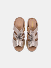 Mynaal Women's wedge heel sandal- 20926-50 -Gold