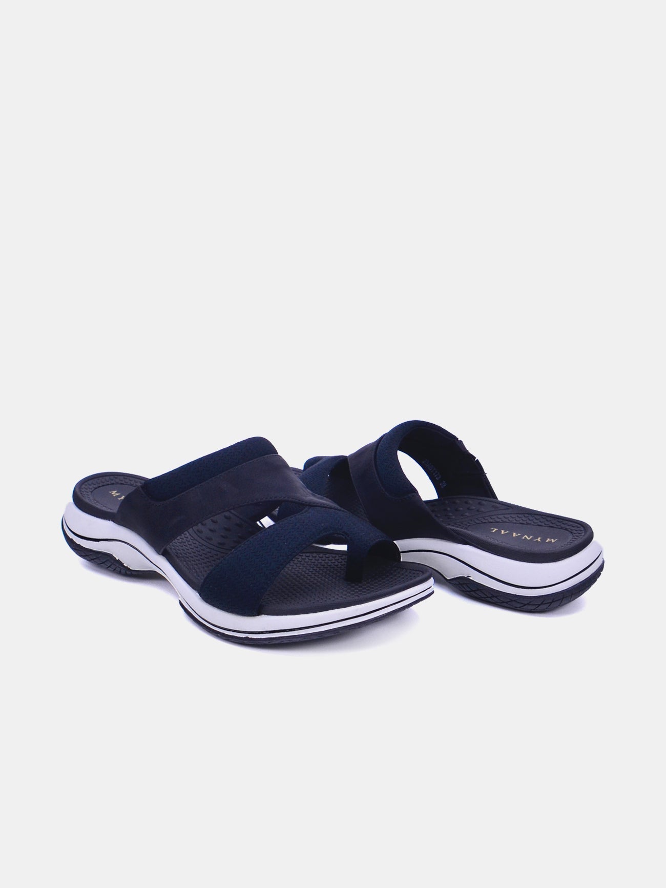 Mynaal Women's flat sandal-23ABT173-Black