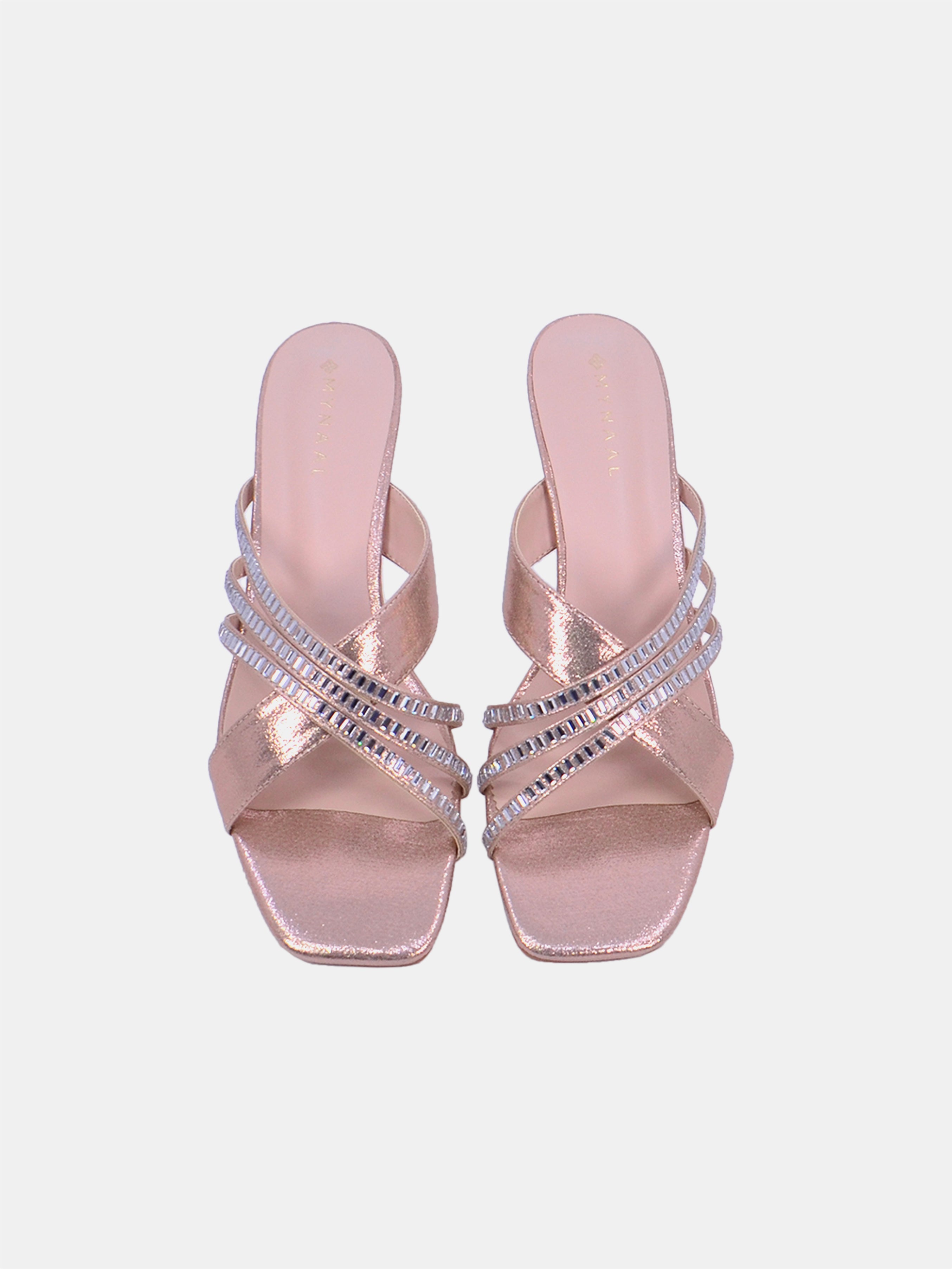 Mynaal Women's spool heel sandal-2G9183-531-Rose-Gold