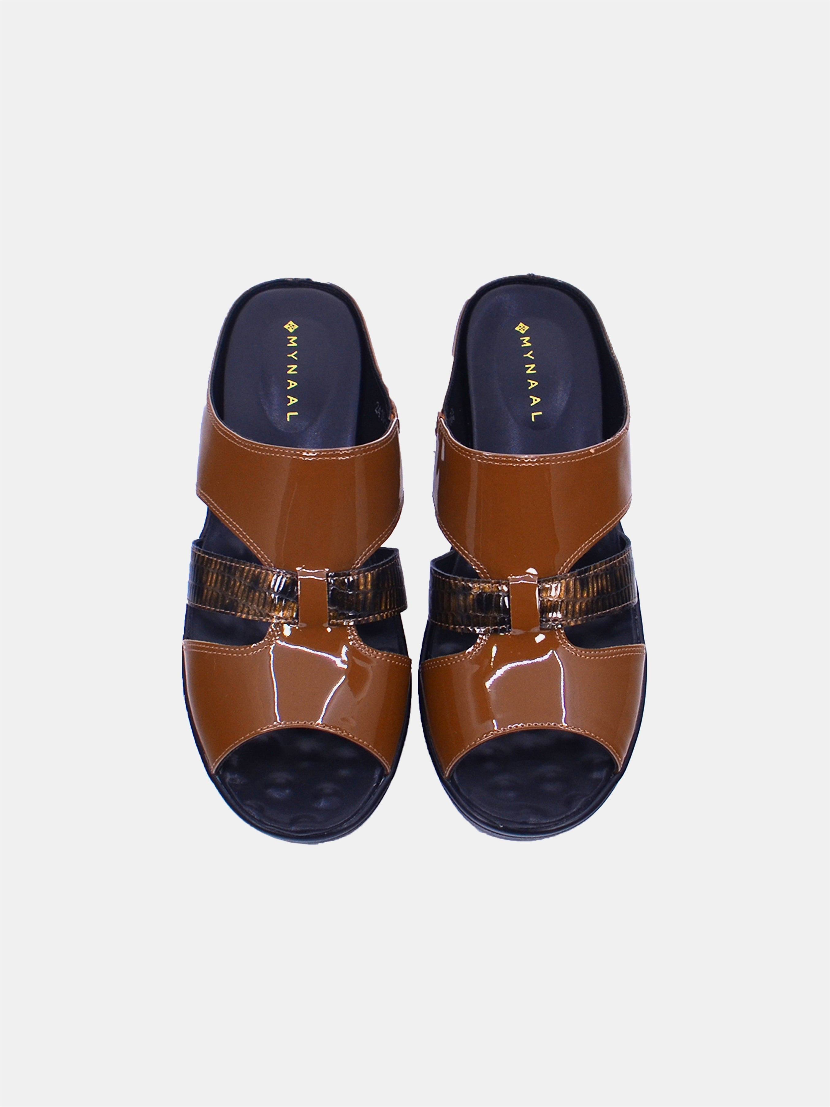 Mynaal Women's slip-on sandal- 2418-23 -Brown