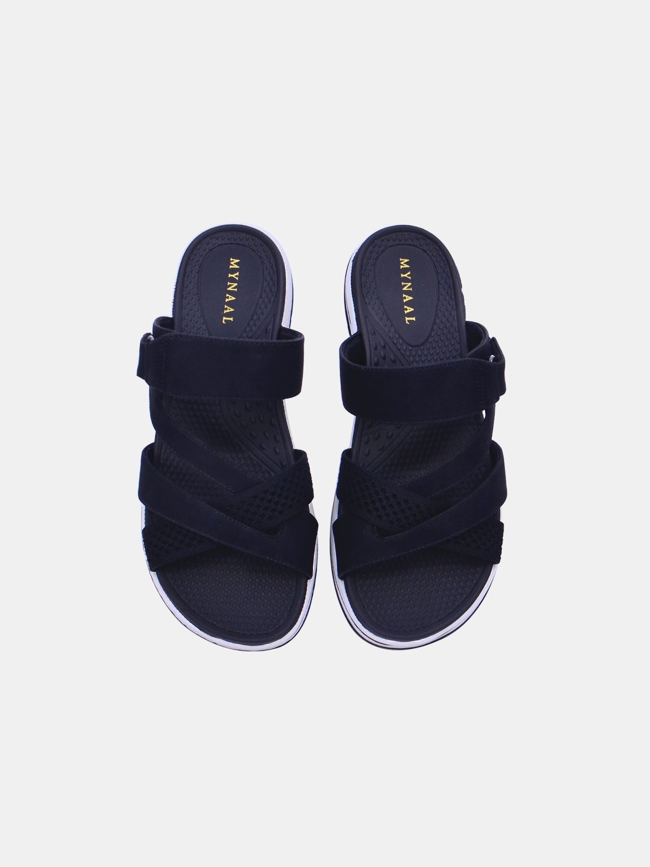 Mynaal Women's flat sandal-23ABT171-Black