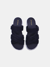 Mynaal Women's flat sandal-23ABT171-Black