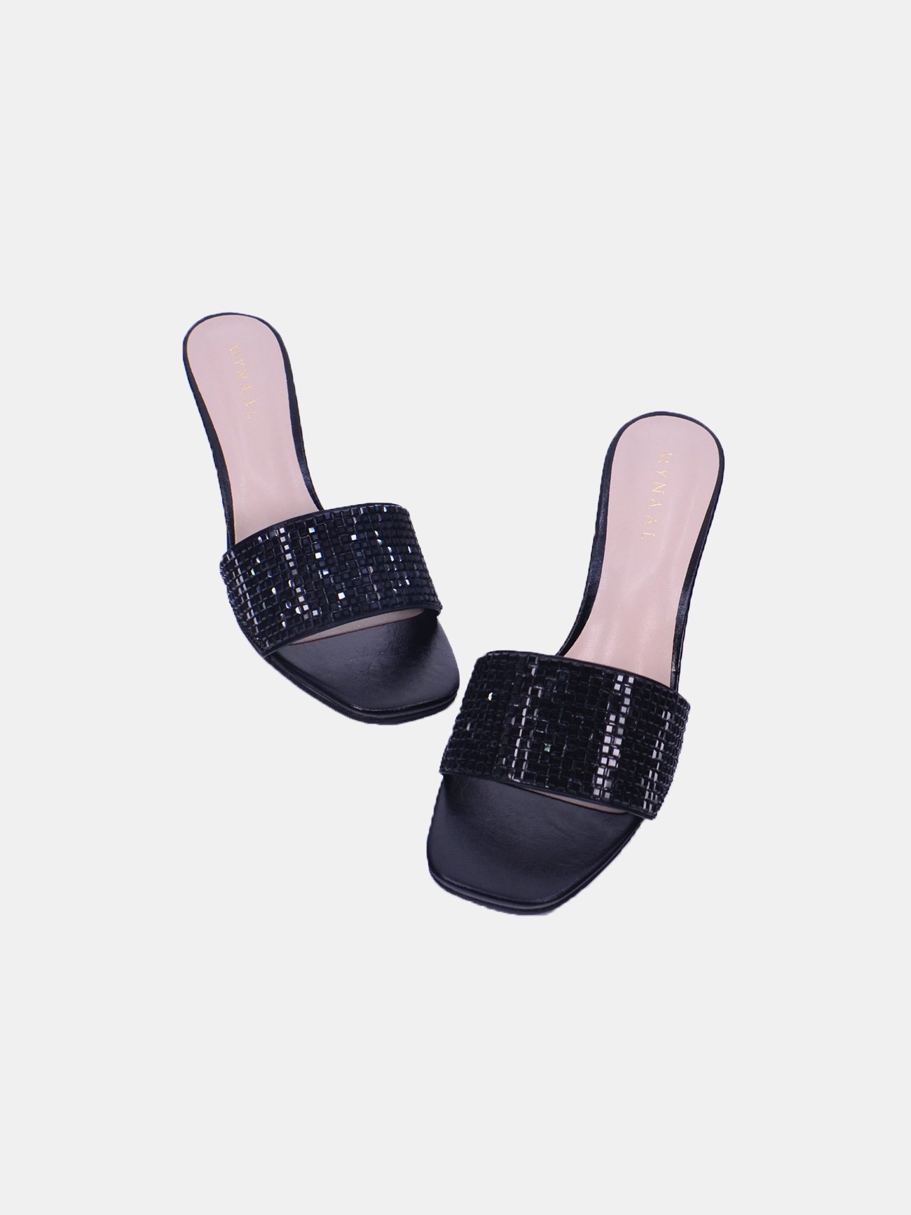 Mynaal Women's block heel sandal-18F9817-23-Black